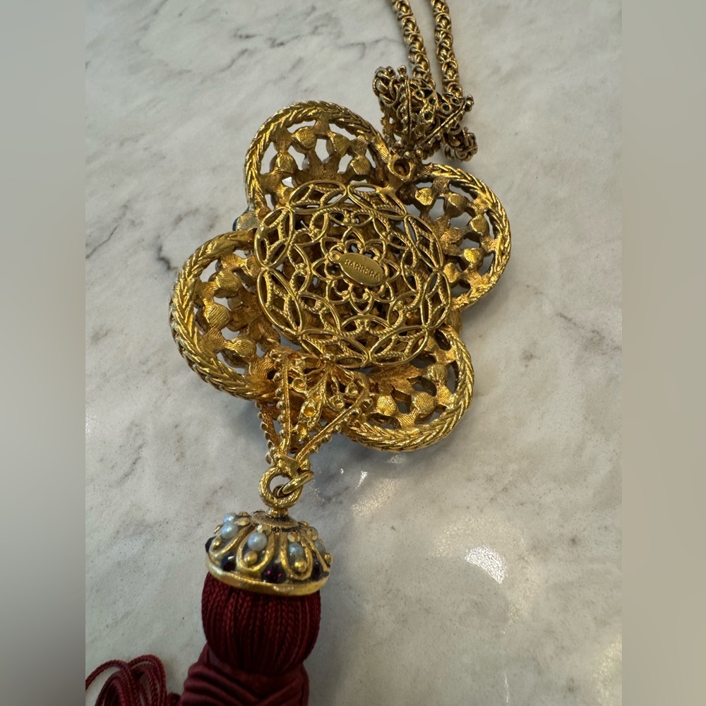#10. Gift 🎁 Absolutely stunning Jose Maria Barrera SHOWPIECE gold pendant - Picture 6 of 8